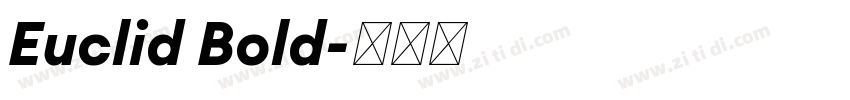 Euclid Bold字体转换